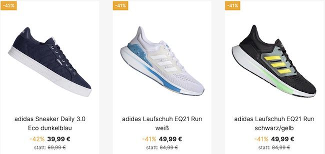 adidas Sneaker mind. 30% Rabatt + keine VSK   z.B. Run 60s für 29,99€ (statt 41€)