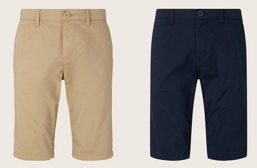 Tom Tailor Satin Strech Herren Chino Shorts für 21,91€ (statt 30€)