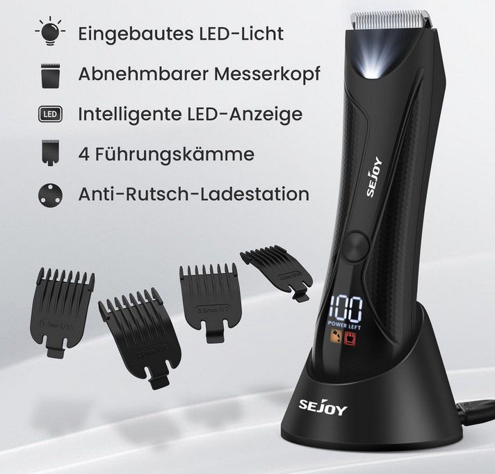 SEJOY elektrischer Herren Intimrasierer für 16,99€ (statt 24€)