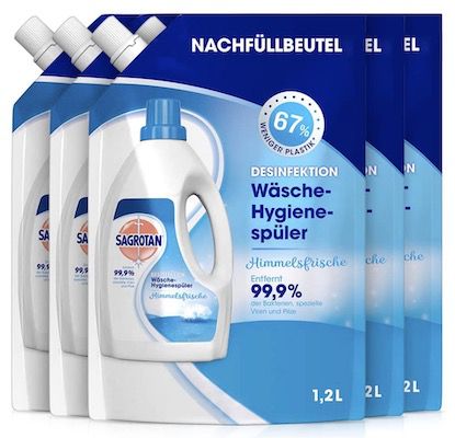 5x Sagrotan Wäsche Hygienespüler Nachfüller ab 12,56€ (statt 16€)   Prime