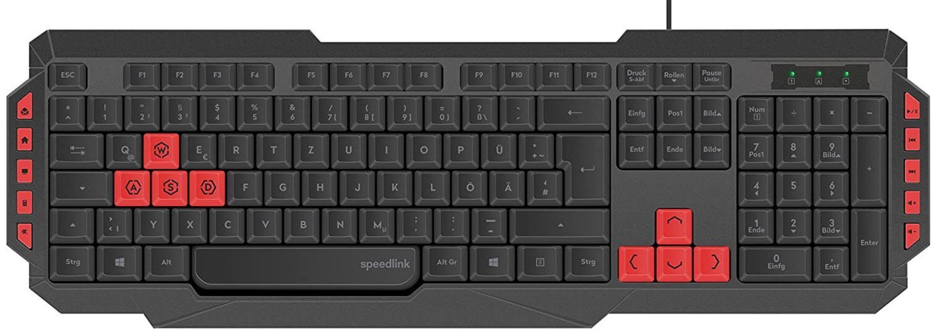 Speedlink Nedis Keogho Gaming Tastatur mit RGB Maus für 11,99€ (statt 29€)