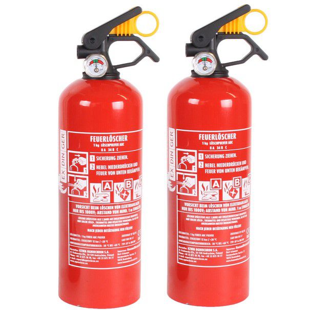 Doppelpack: Exdinger GP 1X ABC Feuerlöscher für 23,99€ (statt 29€)