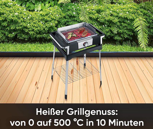 Severin Senoa Boost 500° Elektrogrill mit Ständer für 88,12€ (statt 129€)