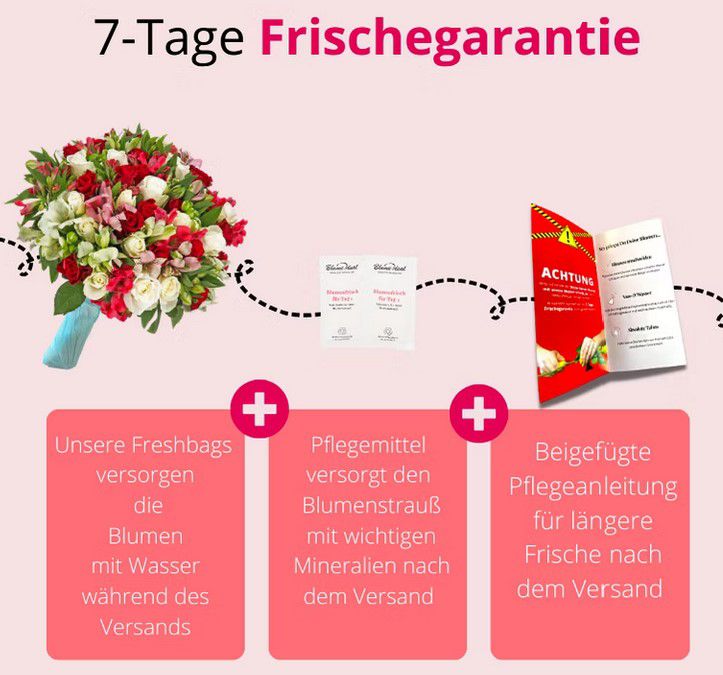 Rosenstrauß Wonderwoman XXL Blumenstrauß mit bis zu 100 Blüten für 27,48€