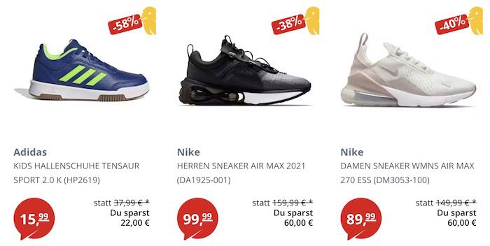 Picksport: 15% Rabatt auf alle Schuhe und Sneaker