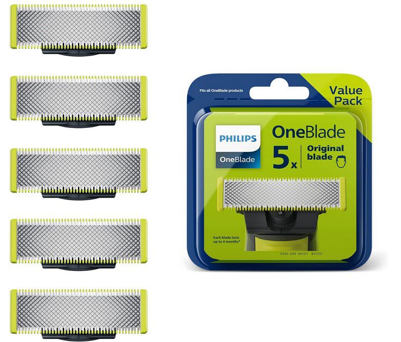 5 Ersatzklingen Philips OneBlade und OneBlade Pro für 33,24€ (statt 45€)