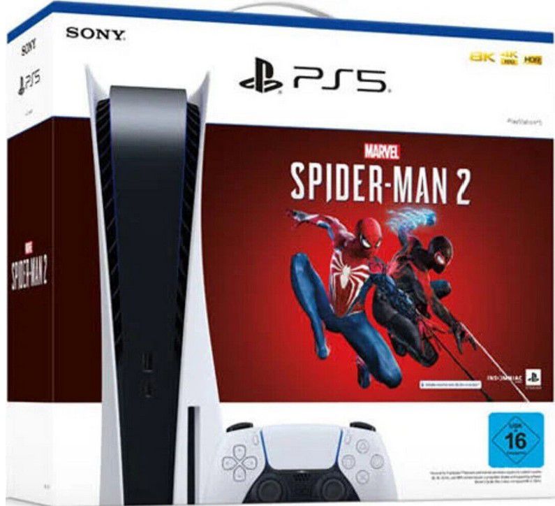 Sony PlayStation 5 Disc + Marvel’s Spider Man 2 für 499€ (statt 525€)