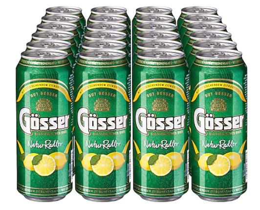 48x Gösser Natur Radler (2,0% vol) in der 0,5L Dose für 35,69€ (statt 48€)   zzgl. 12€ Pfand