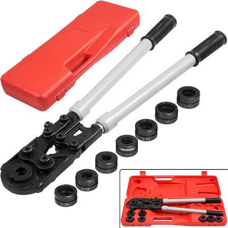 Frantools U/V Kontur Rohrpresszange für PEX /Kupfer /Verbundrohr für 69,99€ (statt 140€)