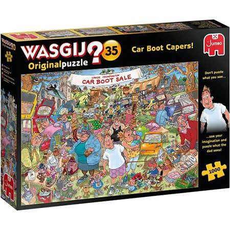 Jumbo Spiele Wasgij Original 35 Flohmarkt-Chaos Puzzle für 8,89€ (statt 16€) &#8211; Prime