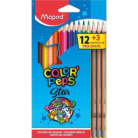 12 + 3er Maped Bunt  und Bleistifte für 1,99€ (statt 3€)   Prime