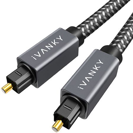 IVANKY Optisches Kabel (1,8m) 24K Vergoldet für 4,49€   Prime