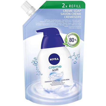 Nivea Crème Soft Flüssigseife Nachfüllpack, 500ml ab 1,44€ (statt 2,45€)