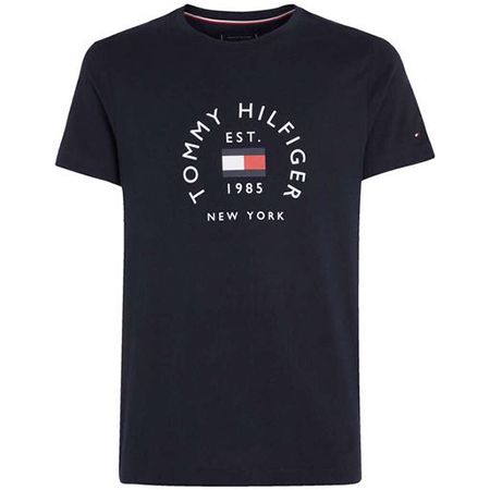Tommy Hilfiger Flag Arch T Shirt in Nachtblau für 26,86€ (statt 35€)