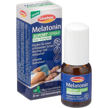 Schaebens Melatonin Schlaf Spray, Zuckerfrei, 20ml ab 4,20€   Prime Sparabo