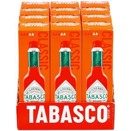 12er Pack Tabasco Rote Pfeffersauce, 60 ml für 27,55€ (statt 38€)