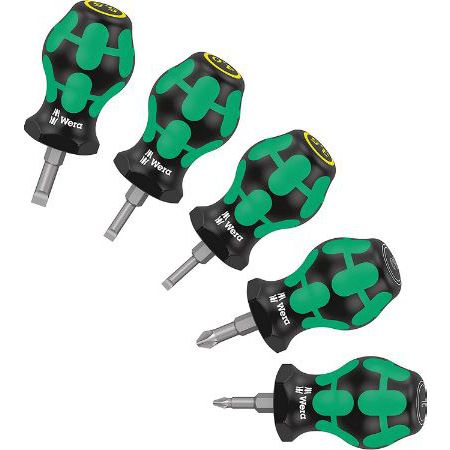 Wera Stubby Set 2 Schraubendreher Satz, 5 tlg. für 15,92€ (statt 19€)