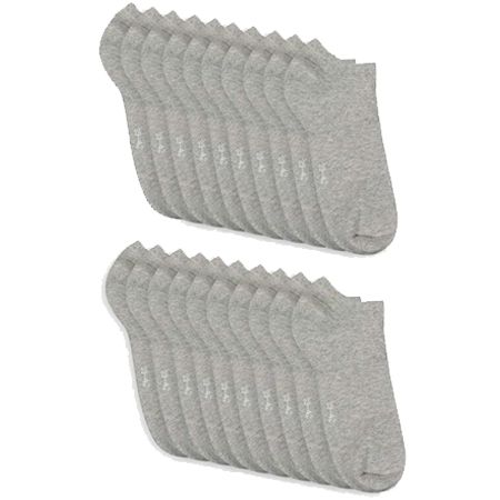 20er Pack Sneakersocken in Grau oder Weiß für 14,98€ (statt 25€)