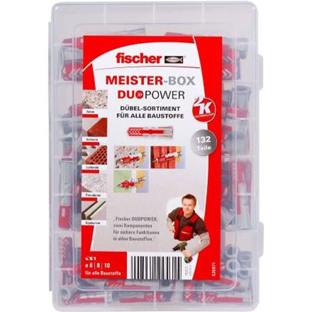 fischer 535971 Meister-Box Duopower, 132-tlg. für 10,49€ (statt 14€)