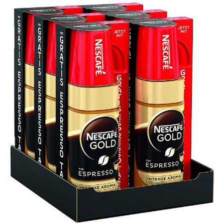 6er Pack Nescafe Gold Espresso, 100g + Tassen für 20,90€ (statt 30€)   Prime