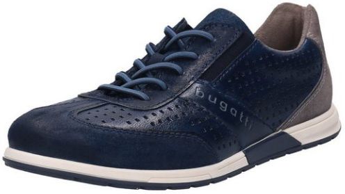 bugatti Leder Sneaker mit leichter Perforation in Blau ab 27,72€ (statt 58€)