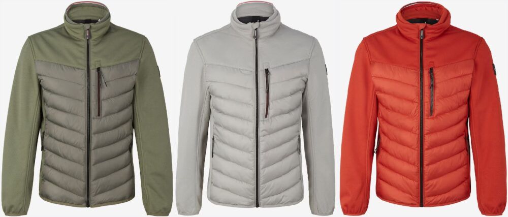 Tom Tailor Steppjacke in verschiedenen Farben für 69,93€ (statt 100€)