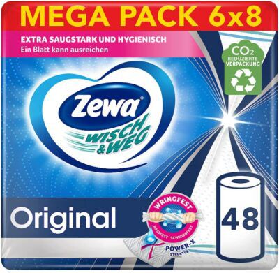 🔥 48 x 45 Blatt Zewa Wisch&Weg Original ab 27,35€ (statt 35€)