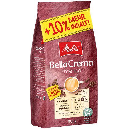 1,1Kg Melitta BellaCrema Intenso ab 11,99€ (statt 15€)   Sparabo
