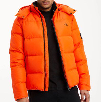 Calvin Klein Jeans Steppjacke Essentials Down Jacket in Orange ab 71,39€ (statt 170€)