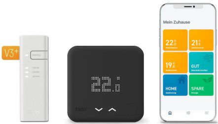 tado V3+ Starter Kit + Raumthermostat in Schwarz für 119,95€ (statt 135€)