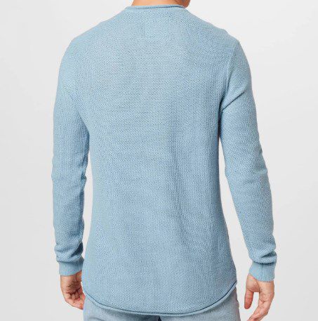 HOLLISTER Feinstrick Pullover in Rauchblau für 32,90€ (statt 40€)