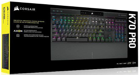 Corsair K70 RGB PRO mechanische Gaming Tastatur in Weiß/Silber für 134,99€ (statt 206€)