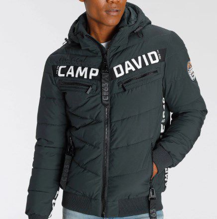 CAMP DAVID Steppjacke Stepp Blousonin Dunkelgrün für 199,20€ (statt 249€)