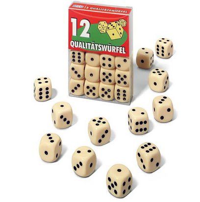 12 Ravensburger Würfel in Klarsichtbox für 4,49€ (statt 8€)   Prime