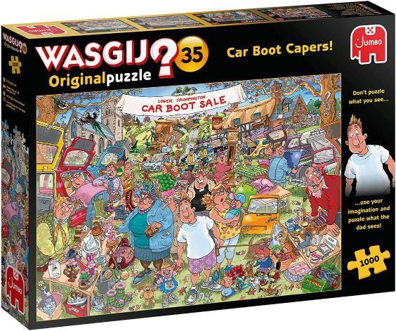 Jumbo Spiele Wasgij Original 35 Flohmarkt Chaos Puzzle für 8,89€ (statt 16€)   Prime