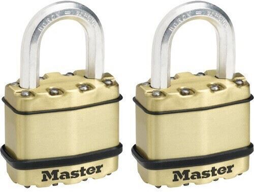 2er Pack Master Lock Excell Vorhängeschloss, Sicherheitsklasse 8 ab 17,81€ (statt 30€)