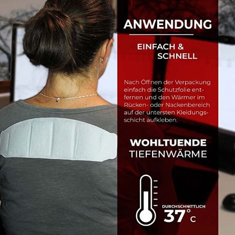 2x 6er Pack Thermopad Nackenwärmer Wärmepads für 11,10€ (statt 17€)   Prime