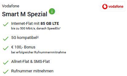 Apple iPhone 14 für 149€ + 100€ Bonus + 85GB LTE / 5G Allnet für 44,99€ mtl.