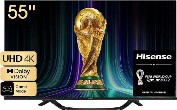 Hisense 55A67H 55 Zoll 4K UHD Smart TV mit HDR, Dolby Vision, Triple Tuner für 359€ (statt 480€)
