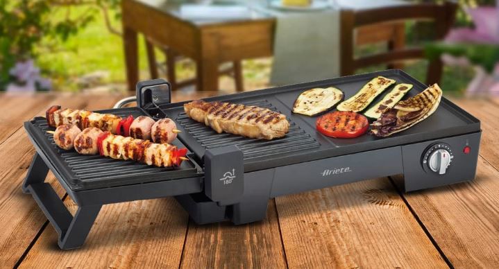 Ariete 1916 Elektrogrill mit Kontaktgrill Funktion, 2.200W für 53,60€ (statt 78€)