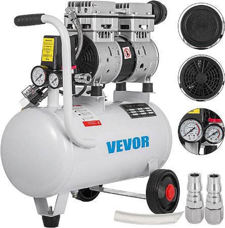 Vevor Ölfreier Druckluftkompressor mit 750W & 25L für 89,49€ (statt 178€)