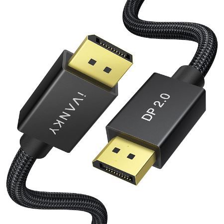 IVANKY DisplayPort 2.0 Kabel mit 2m, 8-16K@60Hz, 4K@240Hz für 10,49€ (statt 21€)