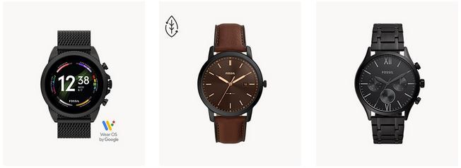 Fossil: 20% Rabatt ab 1 Artikel oder 30% ab 2 Artikel   z.B. Fossil Fenmore für 145€ (statt 181€)