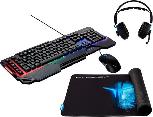 Medion Erazer P81016 Bundle mit Tastatur, Maus, Headset und Pad für 49€ (statt 89€)