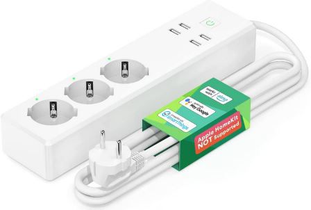 meross 3AC Smarte Steckdosenleiste mit 4 USB Anschlüssen für 27,49€ (statt 40€)   Prime