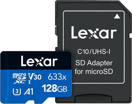 Lexar High Performance 633x Micro SD Karte, 128GB für 10,16€ (statt 25€)   Prime