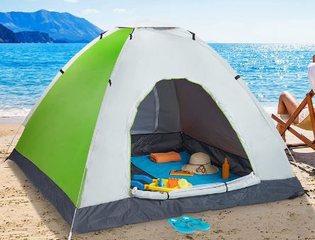 Relaxdays Pop Up Strandzelt mit Tragetasche für 25,59€ (statt 35€)   Prime