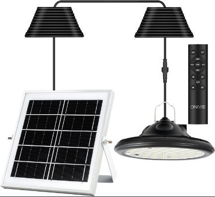 ONIVIB Solar Outdoor Hängelampe Dimmbar für 32,49€ (statt 50€)