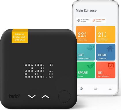 tado° smartes Thermostat für Heizthermen und Fußbodenheizungen (verkabelt) für 99€ (statt 130€)