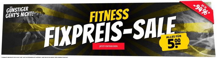 🔥 SportSpar: Fitness Fixpreis Sale   Alles nur 5€ zzgl. Versandkosten